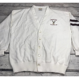 Vintage Bristol Products Official Award Sweater Dunmore Cardigan Sz 48 Class ‘58